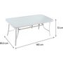 Voir la diapositive 3 : Habitat et Jardin Table de jardin  Cordoba  - Phoenix - 8 places - Blanc