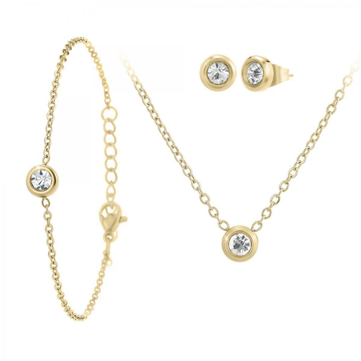 SC BOHEME Parure par SC Bohème ornée de Cristaux scintillants