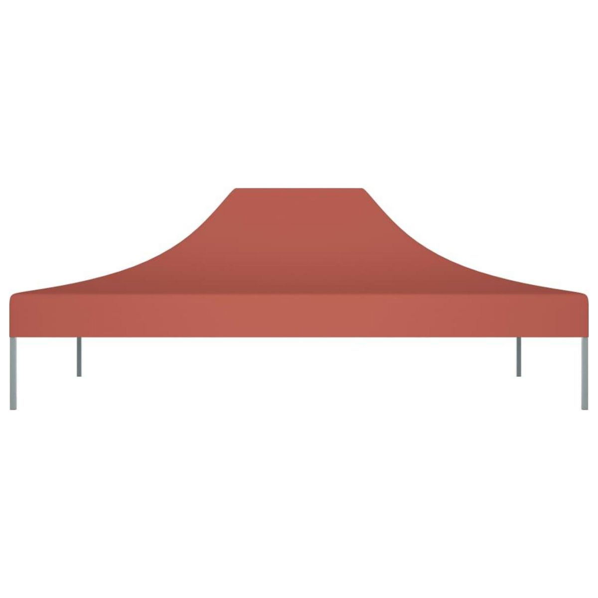 VIDAXL Toit de tente de reception 4x3 m Terre cuite 270 g/m^2