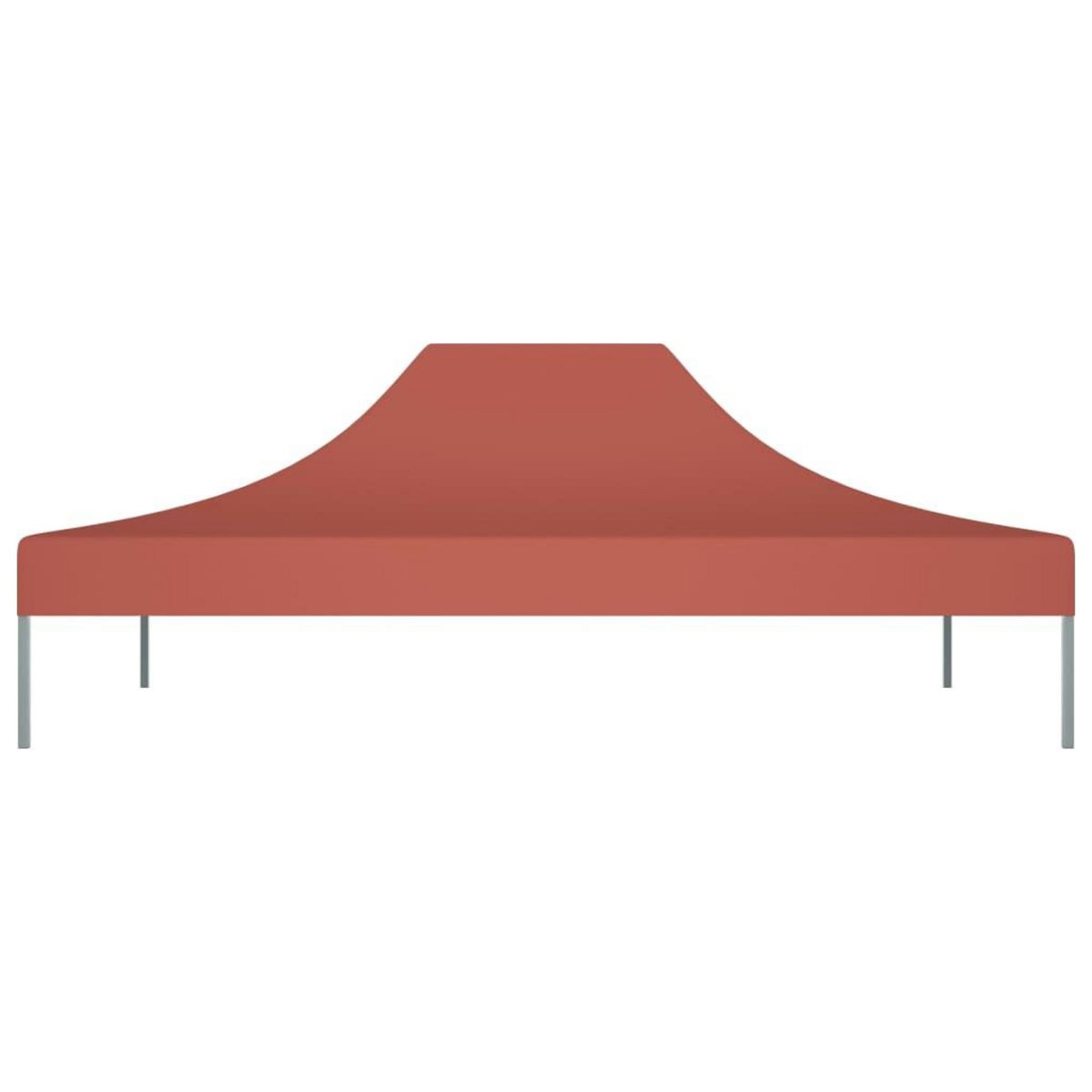 VIDAXL Toit de tente de reception 4x3 m Terre cuite 270 g/m^2