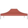 Voir la diapositive 4 : VIDAXL Toit de tente de reception 4x3 m Terre cuite 270 g/m^2