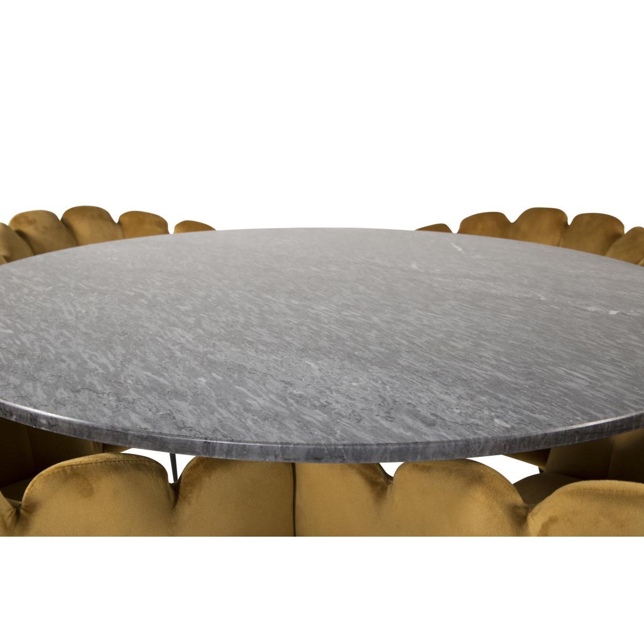 Voir la diapositive 2 : Paris Prix Ensemble table à manger & 4 chaises  estelle ii & limhamn  106cm gris foncé & jaune