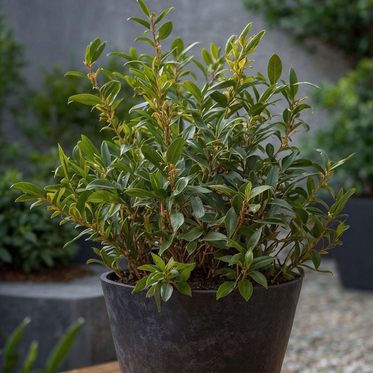 PLANT IN A BOX Sarcocoque confus - Set de 2 - Sarcococca 'Confusa' - Hauteur 30-40cm - ⌀17cm
