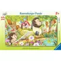RAVENSBURGER Puzzle cadre 15 pièces : Les animaux du jardin