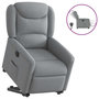 Voir la diapositive 1 : VIDAXL Fauteuil inclinable electrique gris clair tissu