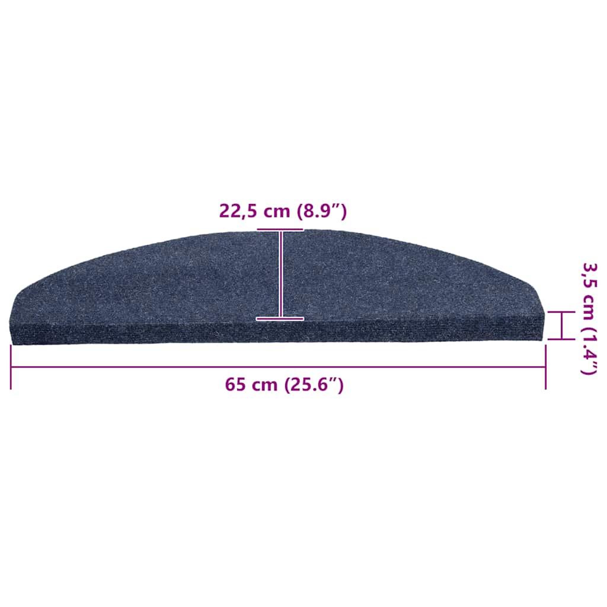 Voir la diapositive 6 : VIDAXL Tapis d'escalier auto-adhesifs 30 pcs bleu 65x22,5x3,5 cm