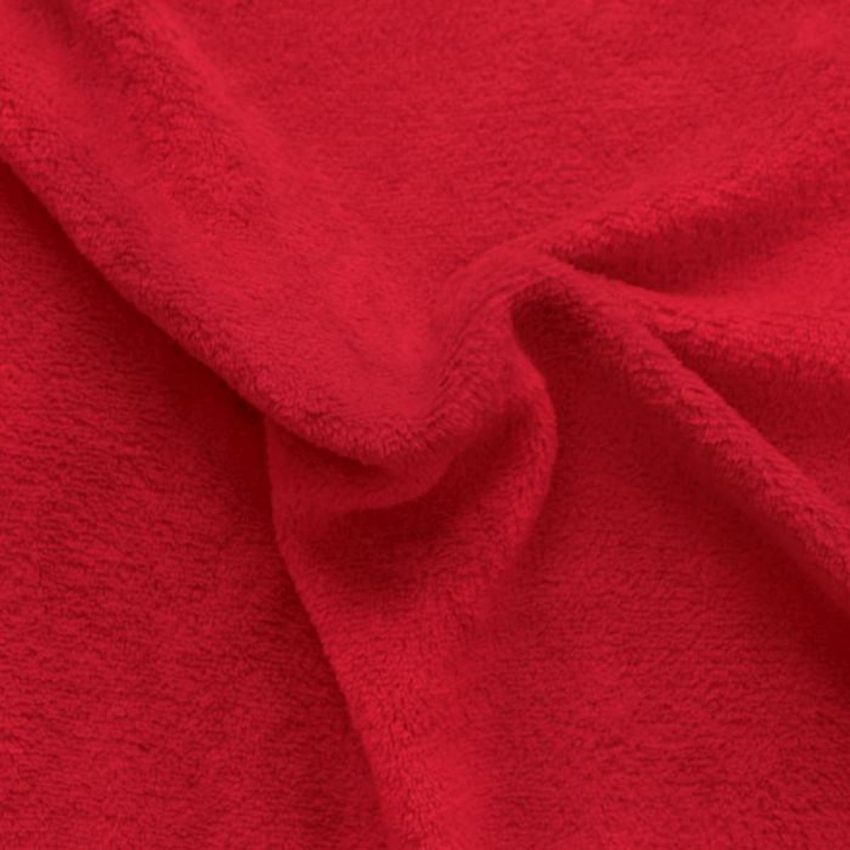 Paris Prix Plaid Polaire XL Uni  Coral Fleece  180x220cm Rouge