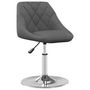 Voir la diapositive 2 : VIDAXL Chaises pivotantes a manger lot de 4 Gris fonce Velours