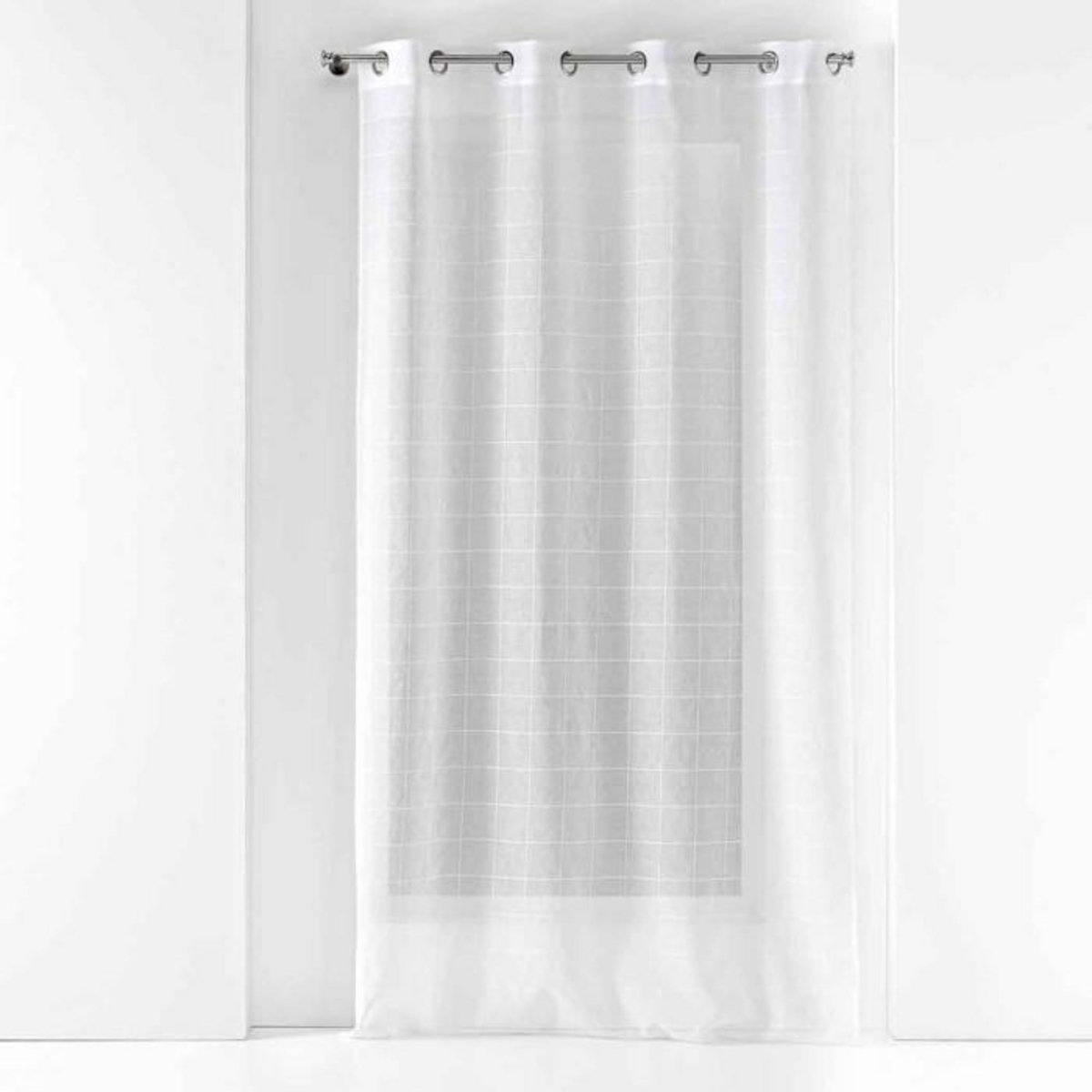 Paris Prix Rideau Voilage à Œillets  Eulalie  140x240cm Blanc