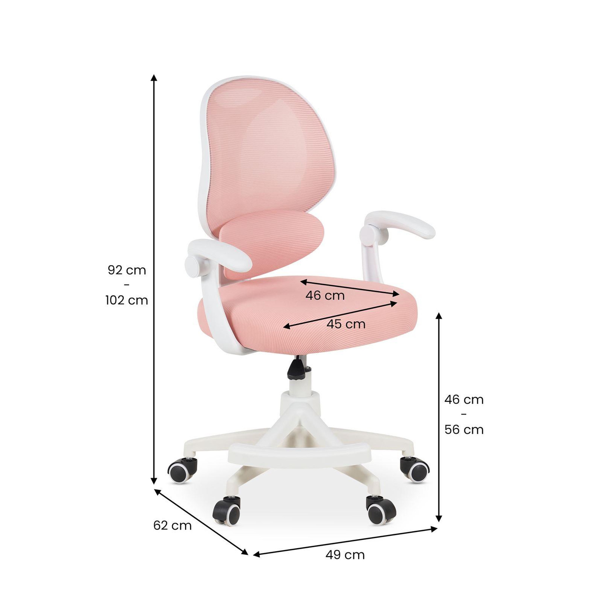 Voir la diapositive 6 : IDIMEX Chaise de bureau pour enfant isla pivotante