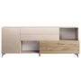 Voir la diapositive 2 : BEST MOBILIER Estelle - buffet bas - 2 portes et 2 tiroirs - 241 cm
