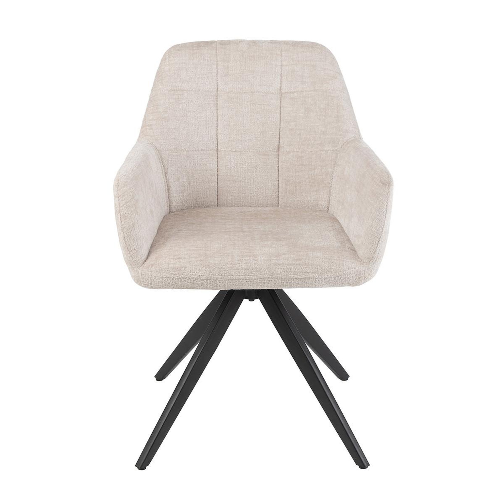 Voir la diapositive 2 : J-LINE Chaise design  louna  85cm ivoire