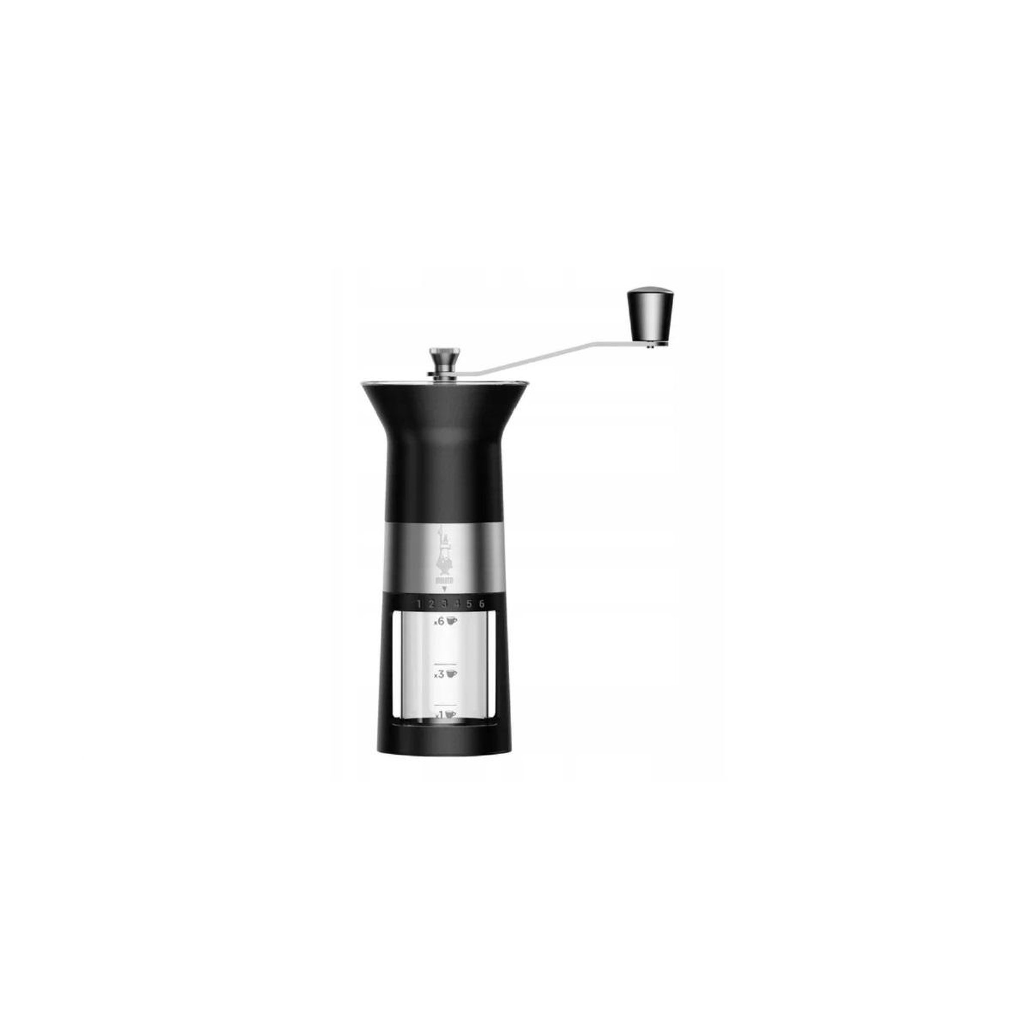 BIALETTI Moulin à café manuel noir/inox - mcpro001