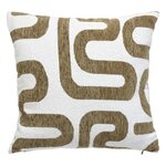 ATMOSPHERA Coussin Déco Chenille  Safina  40x40cm Kaki