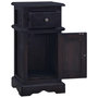 Voir la diapositive 3 : VIDAXL Table de chevet cafe noir clair bois d'acajou massif