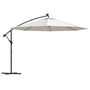 Voir la diapositive 2 : VIDAXL Parasol de jardin en porte-a-feux et lumieres LED mat en metal
