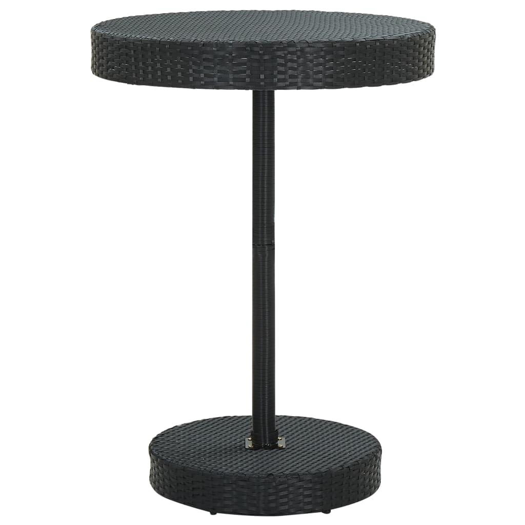Voir la diapositive 5 : VIDAXL Ensemble de bar jardin 5 pcs noir poly rotin/bois massif acacia