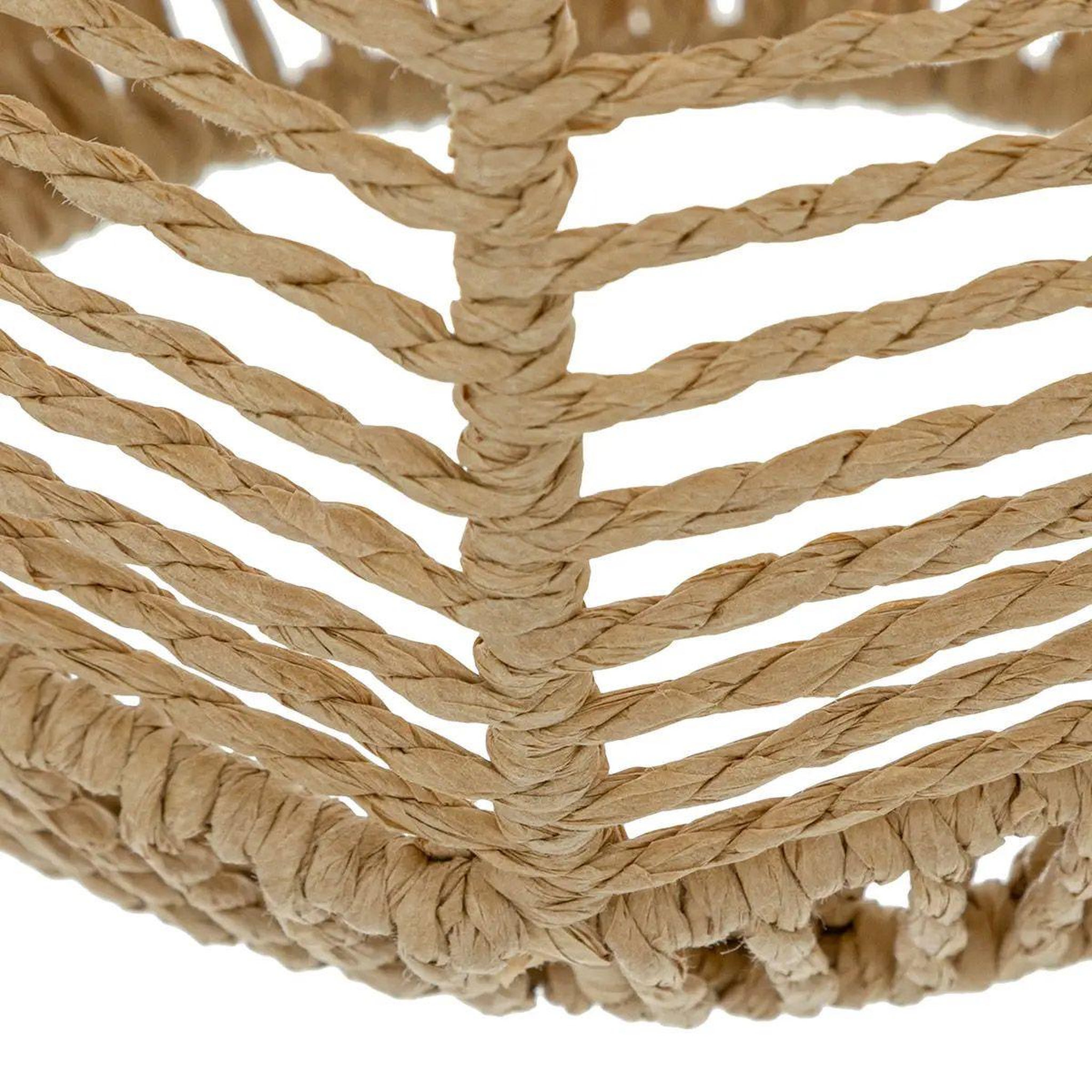Voir la diapositive 2 : ATMOSPHERA Lampe suspension corde  caren  24cm naturel