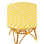 Voir la diapositive 4 : Paris Prix Table à Manger en Rotin  Danial  90cm Jaune