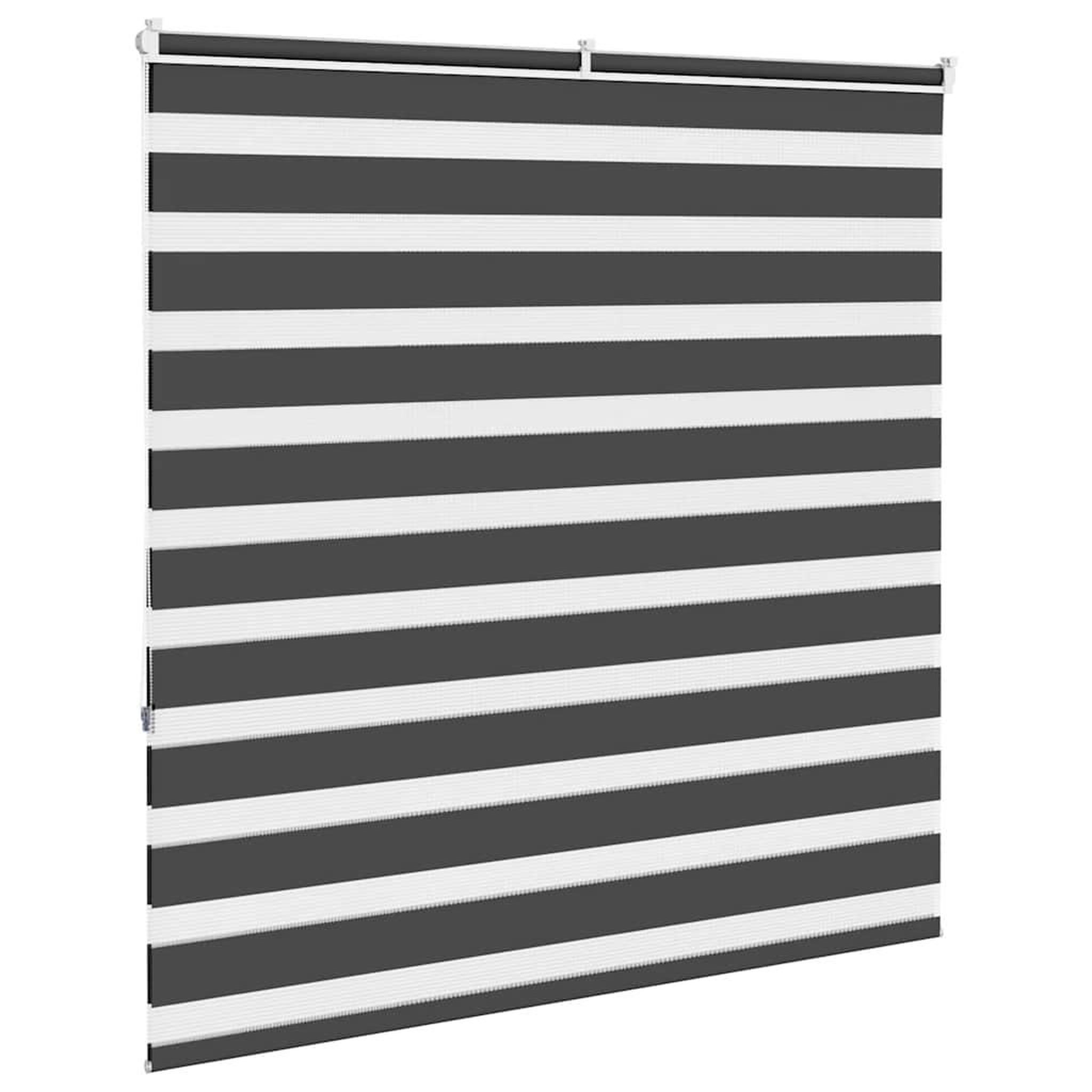 Voir la diapositive 4 : VIDAXL Store zebre noir 145x150 cm largeur du tissu 140,9 cm polyester