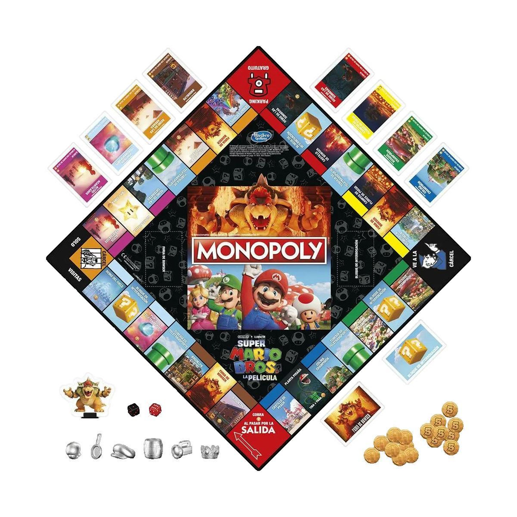 Voir la diapositive 2 : HASBRO Jeu de société Hasbro Monopoly Super Mario Bros