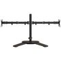 Voir la diapositive 4 : VIDAXL Support de moniteur double noir acier VESA 75 100 mm