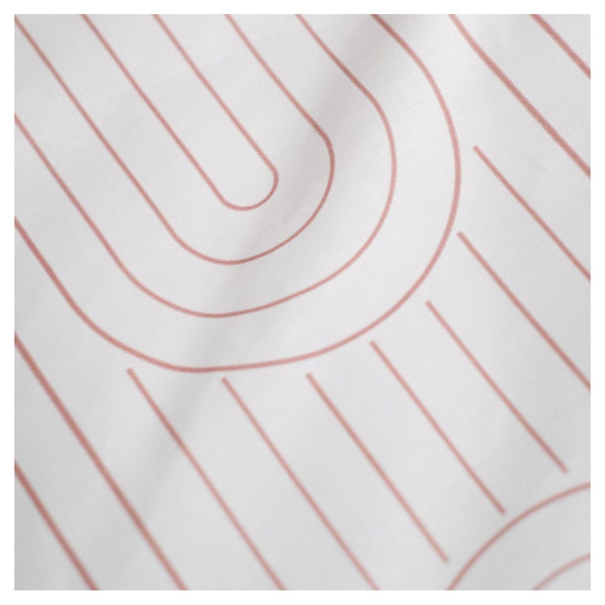 TODAY Parure housse de couette en coton imprimé Géométrique