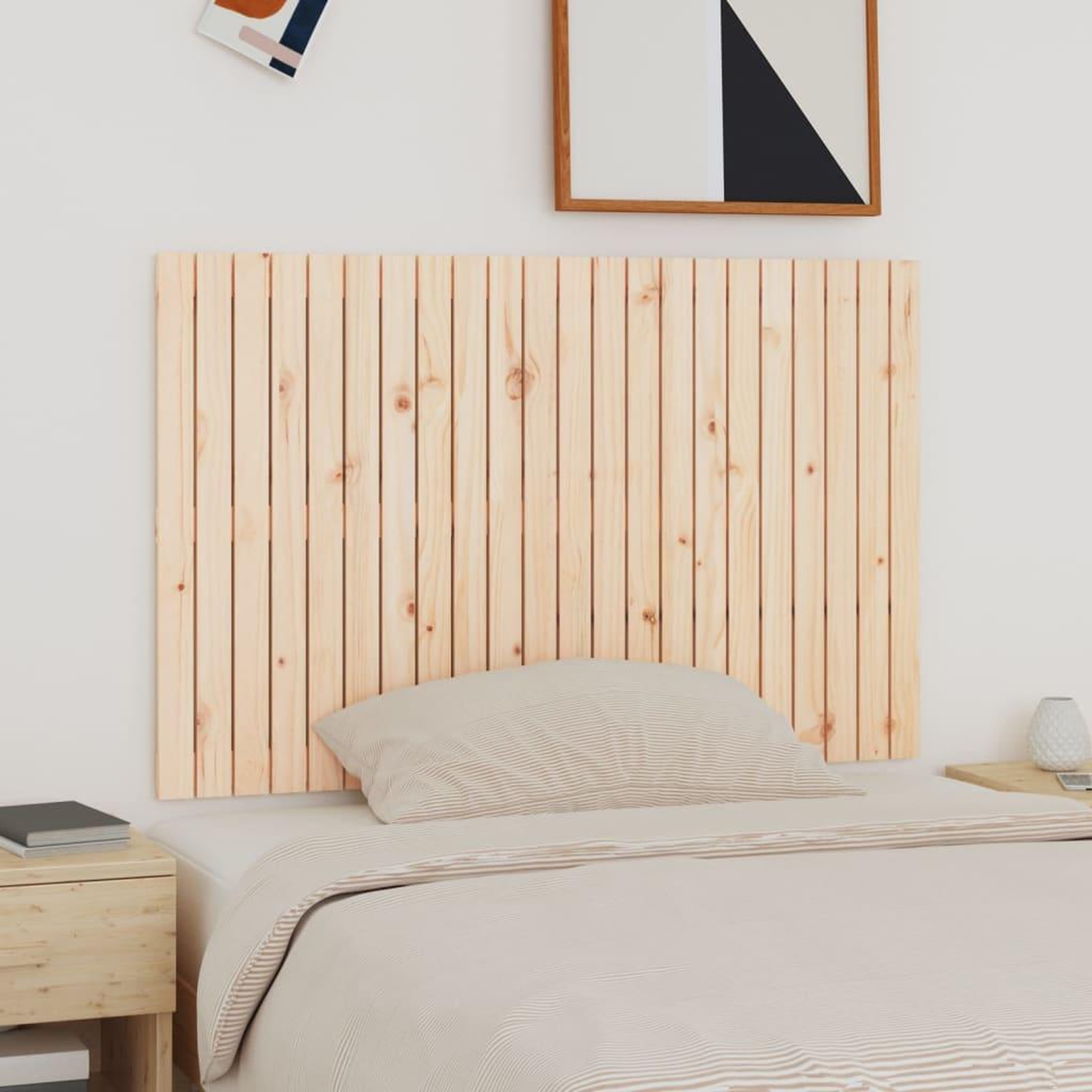 Voir la diapositive 1 : VIDAXL Tete de lit murale 140x3x90 cm Bois massif de pin