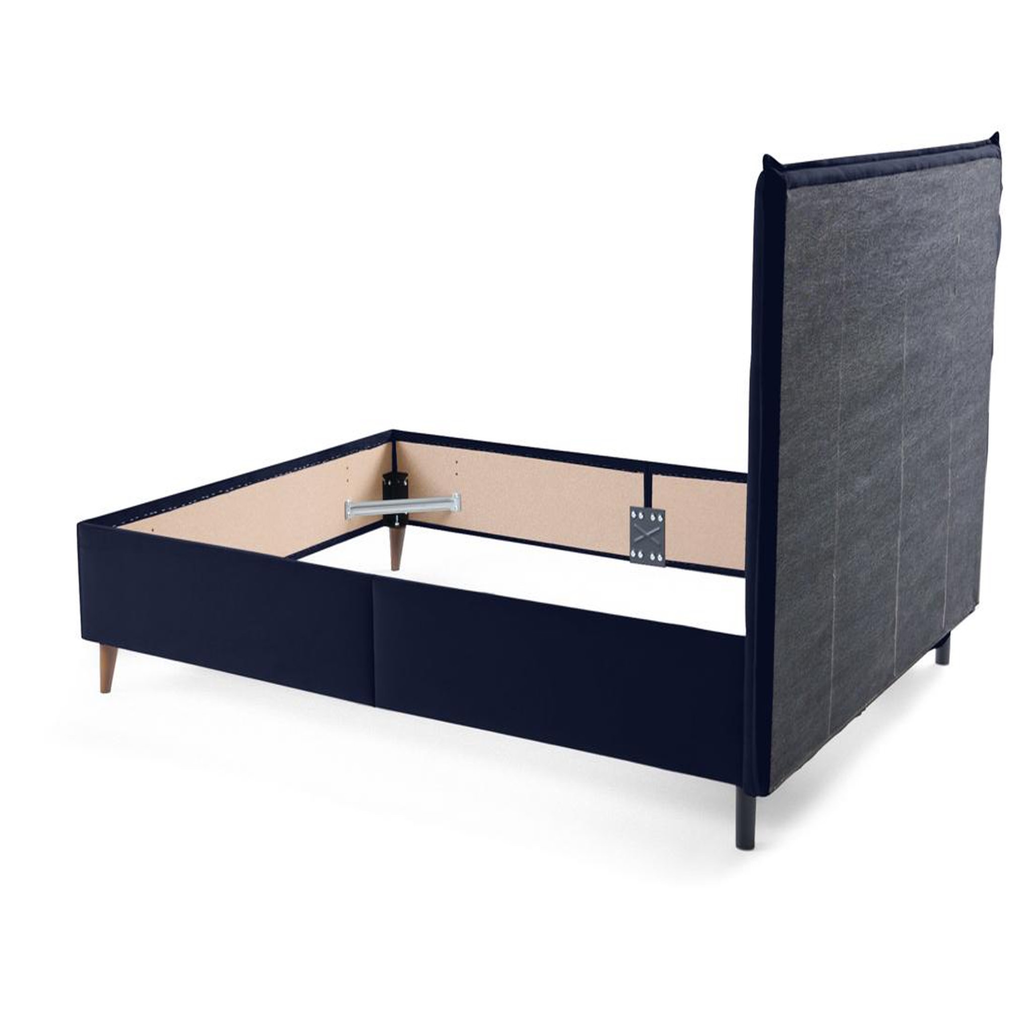 Voir la diapositive 6 : BEST MOBILIER Dali - cadre de lit - 160x200 - en velours