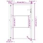 Voir la diapositive 6 : VIDAXL Portail de jardin 105x130 cm acier corten