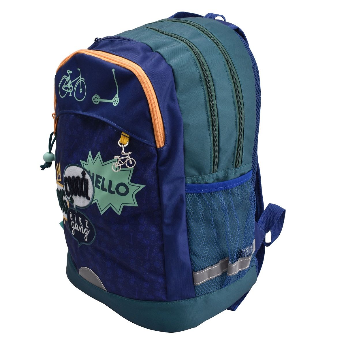 AUCHAN Sac à dos 2 compartiments bleu Slow Motion