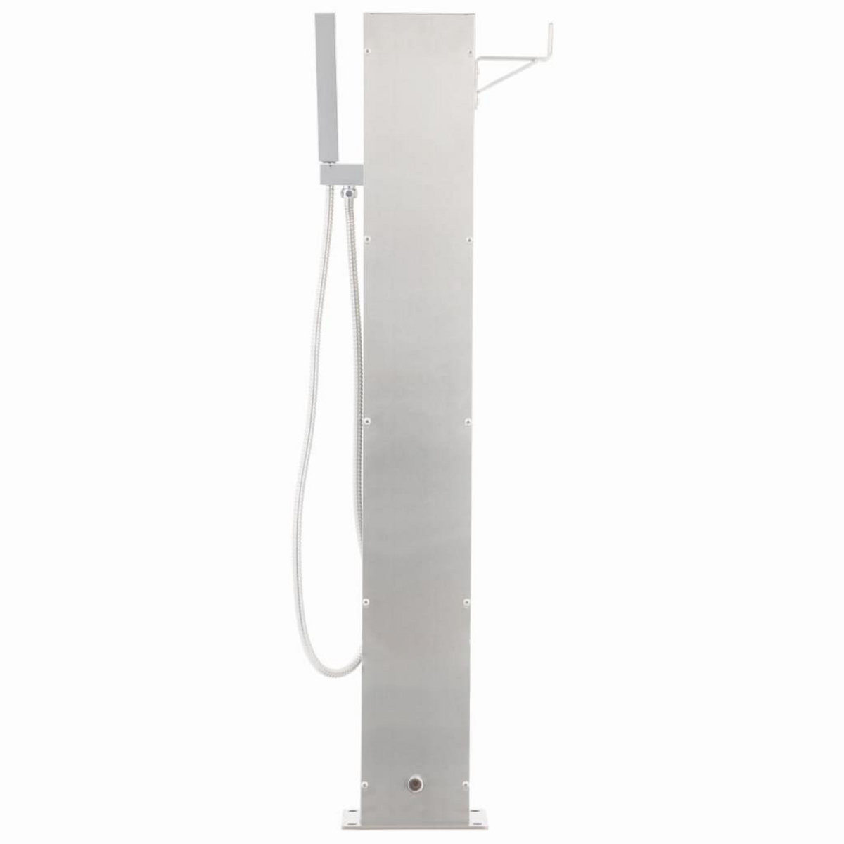 VIDAXL Robinet de douche de jardin 110 cm Acier inoxydable