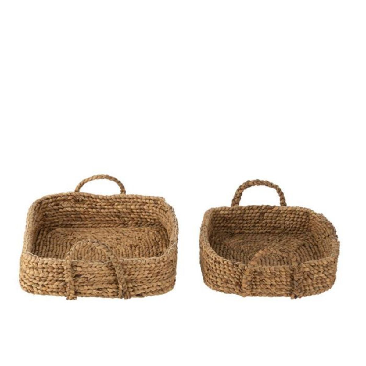 Paris Prix Lot de 2 Plateaux Paniers  Jacinthe  50cm Naturel