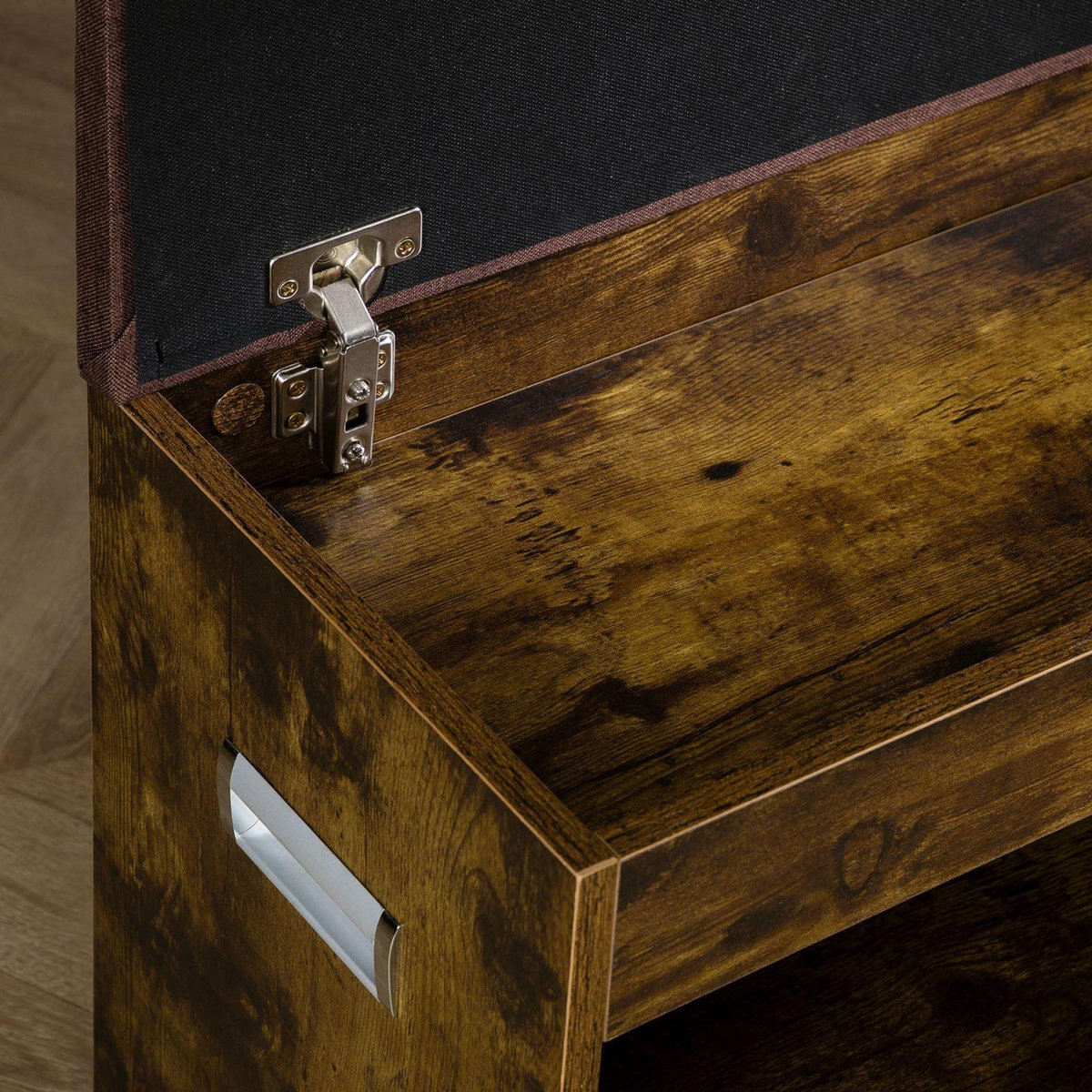 IDIMEX Banc de rangement à chaussures ISAAC avec coffre, en bois