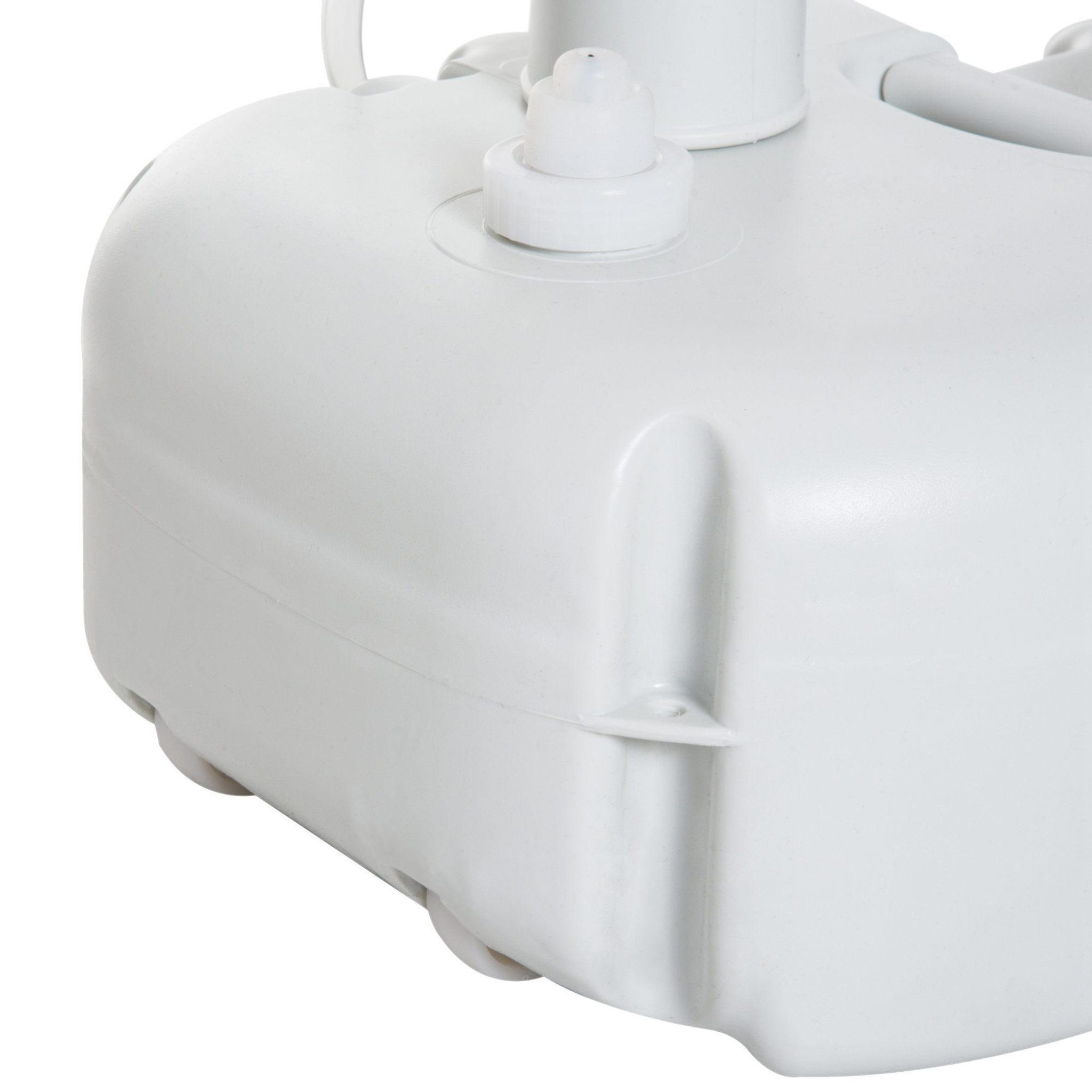 Voir la diapositive 6 : OUTSUNNY Évier à main portable jardin extérieur camping voyager avec réservoir d'eau 17l pompe à pied 83 x 50 x 103 cm gris
