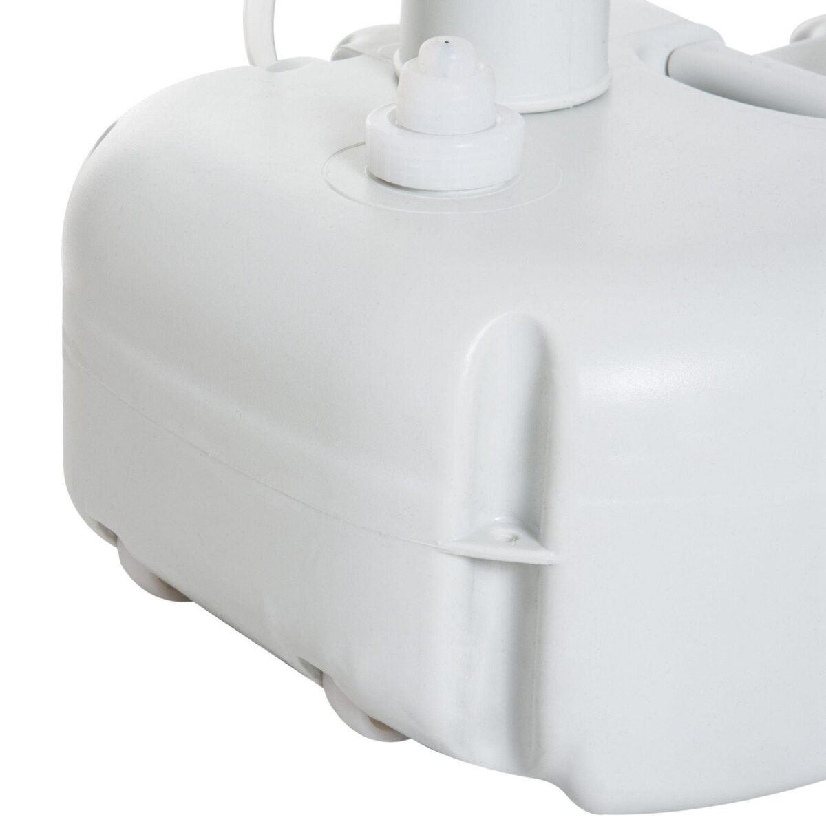 OUTSUNNY Évier à Main Portable Jardin Extérieur Camping Voyager avec Réservoir d'Eau 17L Pompe à Pied 83 x 50 x 103 cm Gris