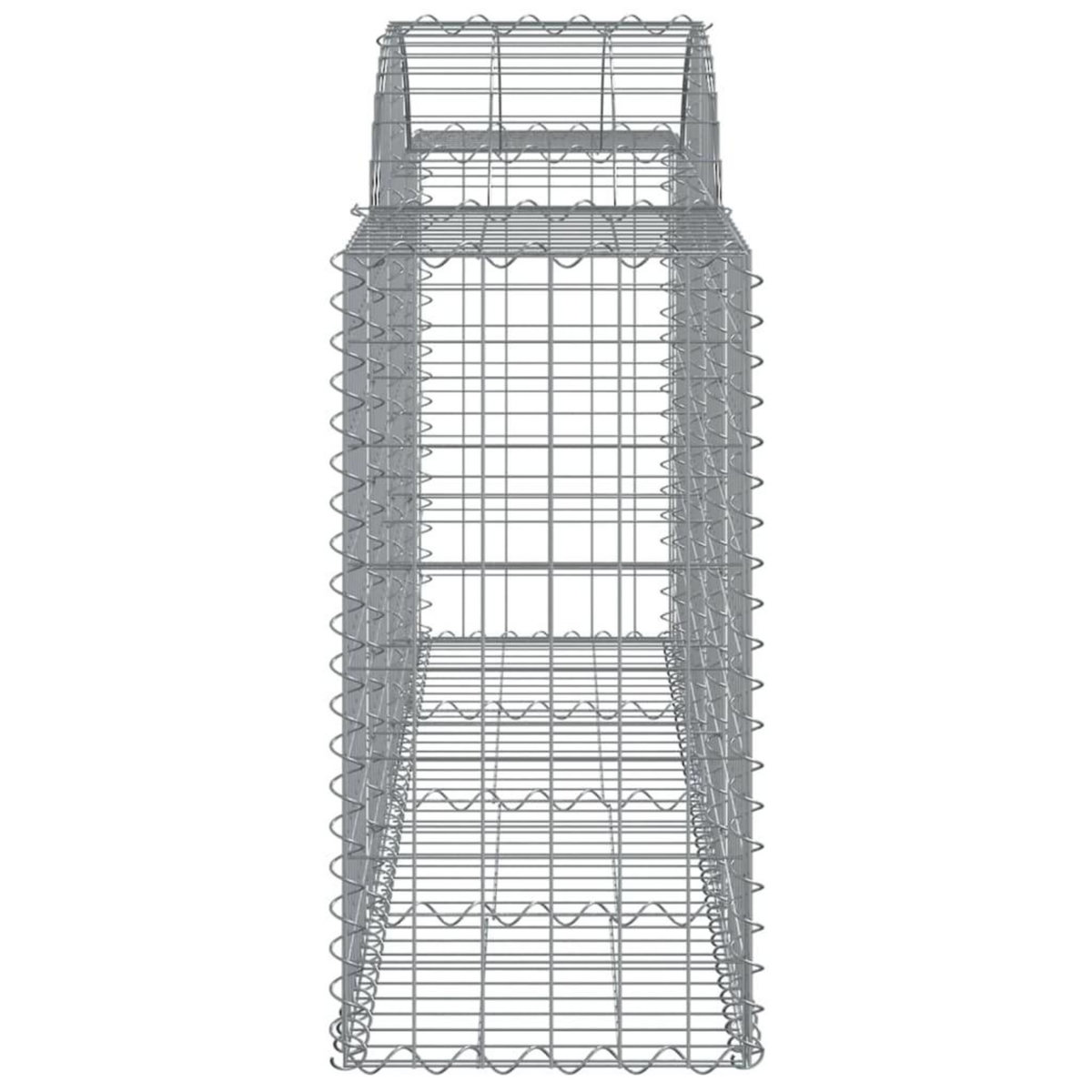 VIDAXL Paniers a gabions arques 6 pcs 200x50x80/100 cm Fer galvanise