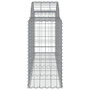 Voir la diapositive 5 : VIDAXL Paniers a gabions arques 6 pcs 200x50x80/100 cm Fer galvanise