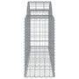 Voir la diapositive 5 : VIDAXL Paniers a gabions arques 6 pcs 200x50x80/100 cm Fer galvanise