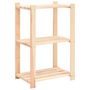 Voir la diapositive 3 : VIDAXL Etageres de rangement a 3 niveaux 2 pcs 60x38x90 cm Pin 150 kg