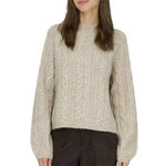 JACQUELINE DE YONG Pull Beige Femme JDY Silja 15321106. Coloris disponibles : Beige