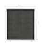 Voir la diapositive 6 : VIDAXL Store roulant d'exterieur 60x140 cm Anthracite