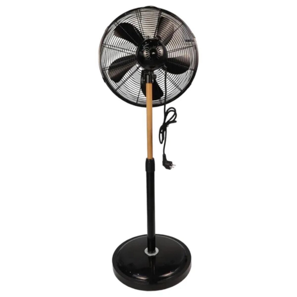 NIKLAS Ventilateur sur Pied 60W sur Mat en Bois réglable - Ventilateur Portable 3 Vitesses NIKLAS