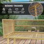 Voir la diapositive 6 : OUTSUNNY Ensemble salon de jardin 5 places modulables avec table basse et coussins résine tressée filaire beige