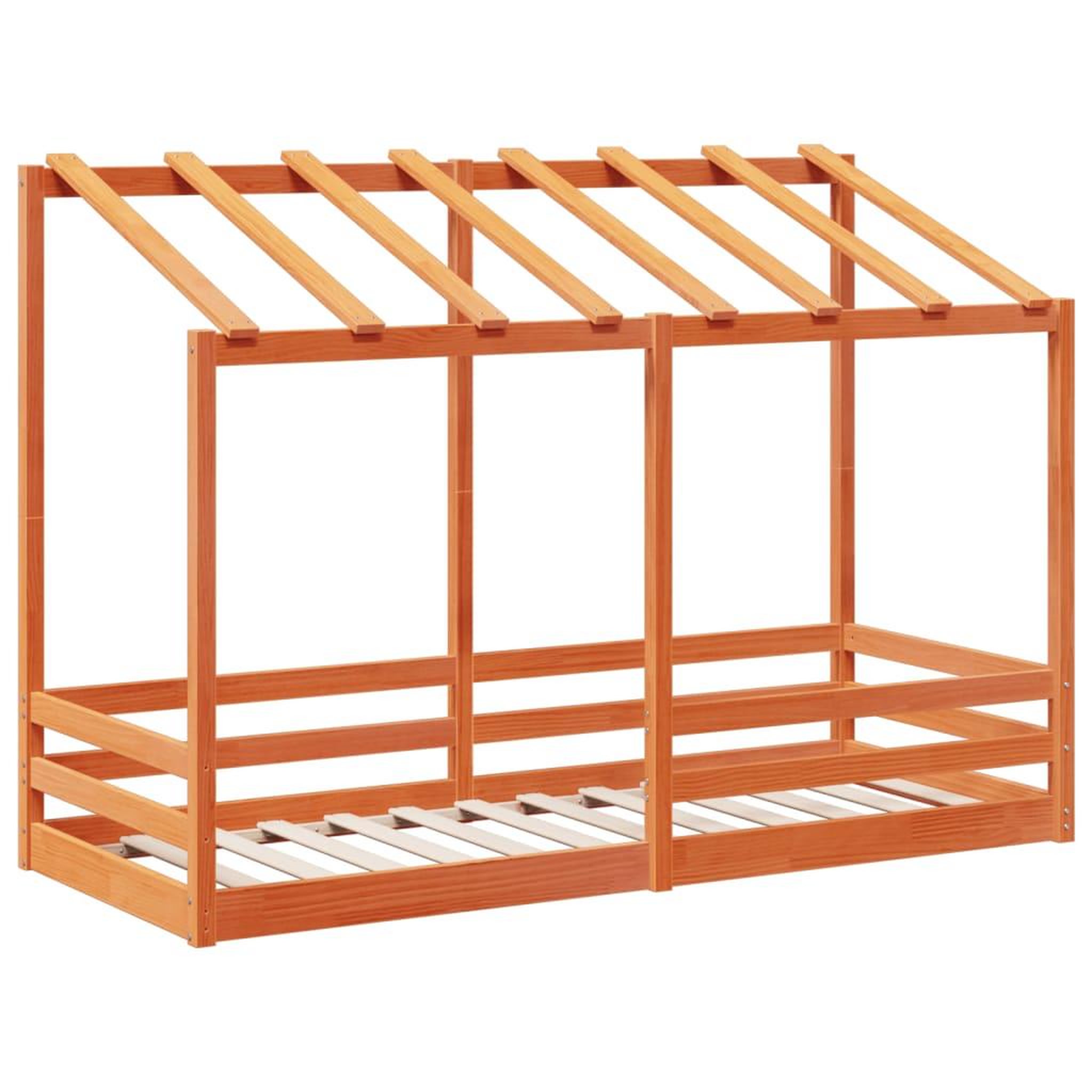 Voir la diapositive 3 : VIDAXL Lit pour enfants sans matelas cire marron 75x190 cm pin massif