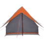 Voir la diapositive 5 : VIDAXL Tente de Camping en A 3 Personnes Grise et Orange Étanche