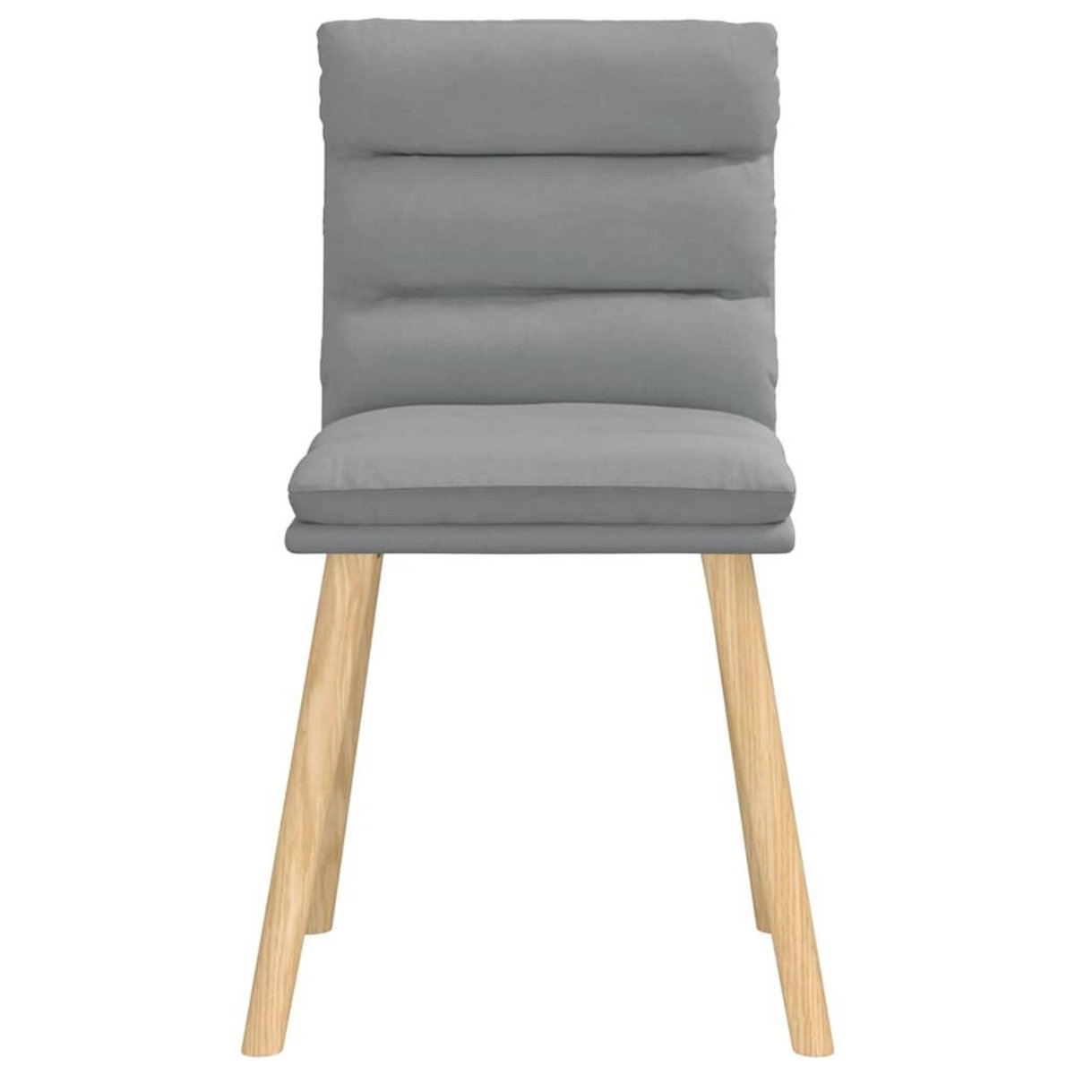 VIDAXL Chaises a manger lot de 6 gris clair tissu