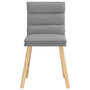 Voir la diapositive 4 : VIDAXL Chaises a manger lot de 6 gris clair tissu
