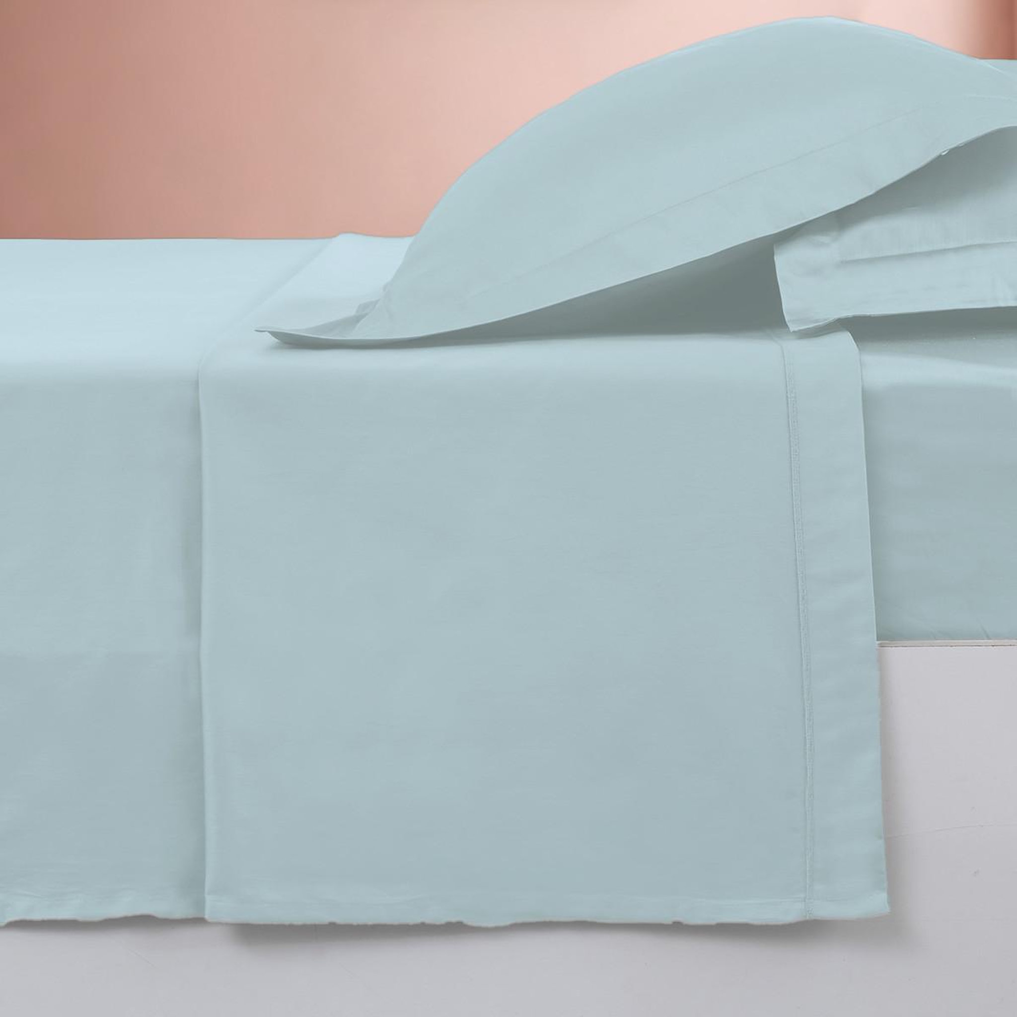 Voir la diapositive 3 : Sensei Maison Drap plat en percale de coton SOFT PERCALE