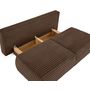 Voir la diapositive 3 : BEST MOBILIER Marvin - canapé 3 places convertible et coffre en fausse fourrure côtelée avec 2 coussins boule inclus